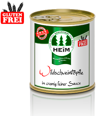Wildschweintöpfle (Gulasch) in cremig feiner Sauce 300g